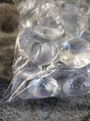 Acrylic Diamonds Vase Filler Table Decor Large 1″ Diameter (30mm)