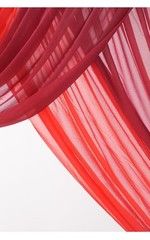 Deluxe Wedding Arch Flowers with Drapes Kit Pack of 4, 2pcs Burgundy & Red