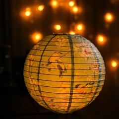 12Inch Printed Flower Round Chinese Paper Lanterns Birthday Wedding Decor Craft