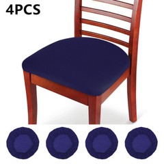 4pcs Dining Chair Covers Stretch Seat Cover Elastic Spandex Jacquard Seat Covers