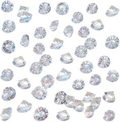 HANSGO Fake Crystals, 500PCS Mini Clear Glass Diamonds – Fake Diamond