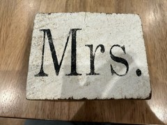 RUSTIC MARLIN RECLAIMED WOOD Block Set Of 3 Mr. & Mrs. Wedding Shower Decor