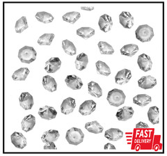 47pcs Acrylic Diamond Gems Pirate Plastic Gem Large Acrylic Gem Jewel Bulk Clear