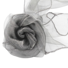 550x Silver Grey Organza Chair Sashes Wedding Banquet Birthday Party Decorations