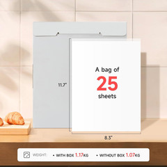 Edible Paper 25Pcs, A4 Size 11.7″ X 8.3″ Icing Sheets for Cakes Printable, Frost