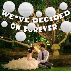 30Pcs/set White Paper Lanterns Chinese Hanging Round Lantern Lamp for Wedding An