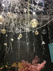1.5M DIY Acrylic Crystal Beads Curtain Garland Branch String Party Wedding Decor
