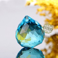 20MM Crystal Glass Lamp Ball Prisms Chandelier Wedding Decor Suncatcher Pendants