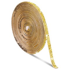 3 Yards Self Adhesive Rhinestone Ribbons Gold Rhinestone Strips Bling Crystal…