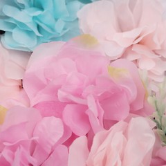 12pcs Artificial Flower Wall Rose Floral Panel Backdrop Decor for Party Wedding