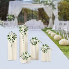 For Party Tables Decor 5pcs Wedding Centerpieces Cardboard Vases Flowers Stands