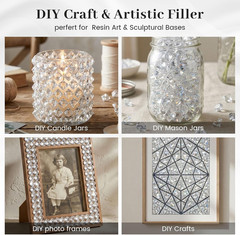500PCS Diamond Decorations, Mini Clear Fake Diamonds Vase Fillers | Acrylic Crys