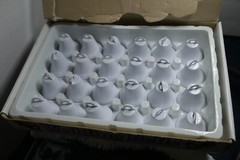 Wedding Bells box of white bells set of 24 with wedding cards for guests