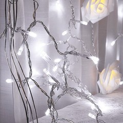 COOL WHITE 10 ft LED Fairy Lights Garland BACKDROPS Wedding Party Decorations