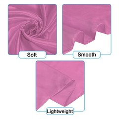 35 Inch Square Satin Head Scarf Silk Feeling Hair Scarf, Grey Pink