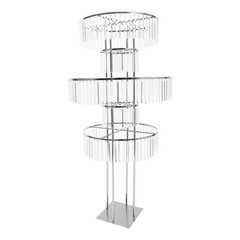 Elegant Wedding Crystal Flower/Cake Pedestal Stands, 61″ (2-Pack) – Party Decor