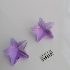 10PCS 29mm Star 6Color Crystal Prisms Pendants Bead SunCatcher Charms Ornament