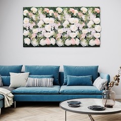 6Pcs Artificial Silk Flower Rose Wall Panels Wedding Party Venue Decor 60*40cm