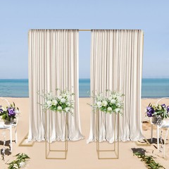 Modern Gold Metal Wedding Backdrop Stand Balloon Stand with Flower Stands