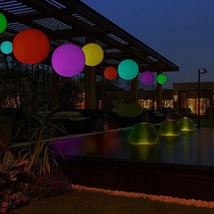 16″ Assorted LED Ball Inflatable Floating Pool Light Party Events Decorations