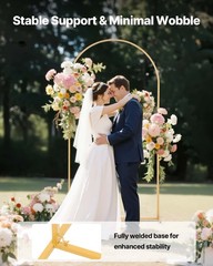 VEVOR Arch Backdrop Stand Metal Arch Backdrop Stand 6.6 x 3.3 ft for Wedding