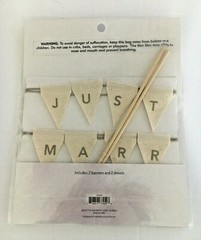 Just Married Wedding Cake Topper Mini Bunting + 7 Piece Love Mini + Car Decals