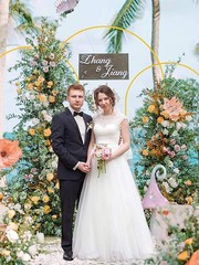 Wedding Arch Backdrop Brackets 7.2ft 6.6ft 6fet Gold Metal Ceremony Shower