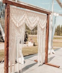 Wedding Decor Macrame Large Curtain Bohemian Decoration Wall Arch Backdrop
