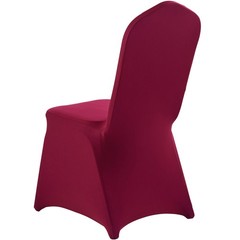VEVOR 50PCS Burgundy Stretch Spandex Folding Chair Covers for Wedding Party