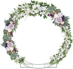 4.6 Ft Round Metal Arch Arbor Indoor Outdoor Event Party Decorations Wedding