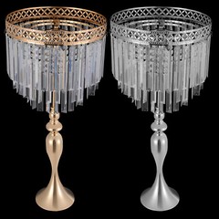 31.49″ Tall Gold/Silver Metal Flower Stand for Wedding Table Centerpieces Decor