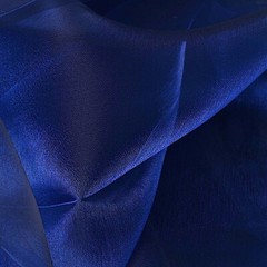 Navy Blue Premium CHAIR COVER Curly Chiffon Ruffled SASHES Wedding Decorations