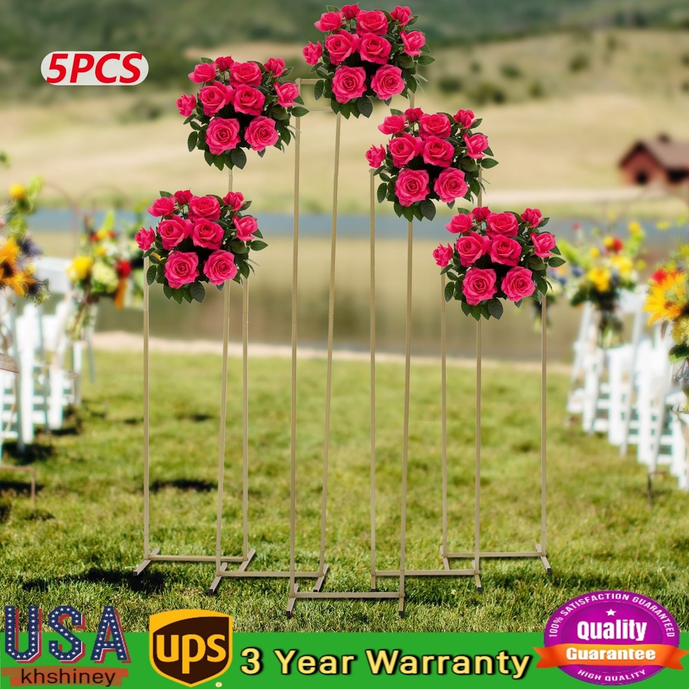 5 PCS Floral Stands, 125/125/155/185/205cm Plants Stands, Wedding Flower Stands