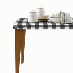 Tablecloth 4ft Elastic Tablecloths Rectangular Fitted Picnic Folding Table Co…