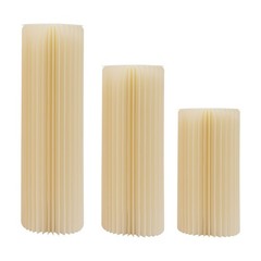 3pcs Foldable Cardboard Columns Display Cylinder Flowers Stand for Wedding Decor