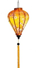 Set 4 Hoi An silk lanterns with Apricot flowers fabric – Cherry blossom fabric