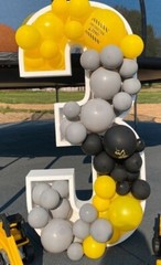 Fillable Number Large Letter For Filling Balloon From 80x20cm Balloon Stand Balloon