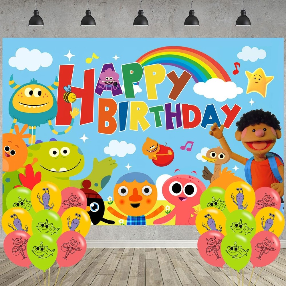 Super Simple Songs Birthday Party Decoration,Super Songs Party Photo Backgrou…