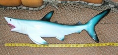 Ocean Theme Wedding Tiki Bar Decor,28″ MONSTER Shark Wall Hanging, 3-D,
