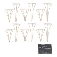 6Pcs Flower Stand for Wedding 26.77in Tall Gold Metal Centerpieces Decor