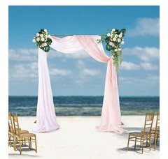 4 FT WHITE METAL ARCH for Wedding Party Bridal Prom Garden Floral Decoration New