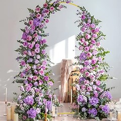 7.2x4FT Metal Arch Backdrop Stand Wedding Arched Frame for 7.2x4FT(HxW) Gold