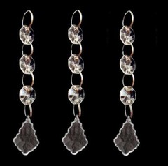 50/100Pcs Wedding Acrylic Garland Diamond Crystal Bead Chandelier Hanging Decor