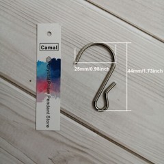 20pcs 44*25mm Chrome Metal Hook Hanger Connector for Hanging Crystal Prisms
