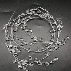 1.5M Acrylic Crystal Beads Curtain Garland Branch String Party Wedding Decor