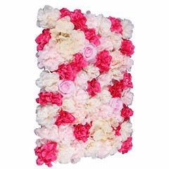 4pc Silk Flower Wall Panels 60 × 40 cm Artificial Floral Backdrop Wedding