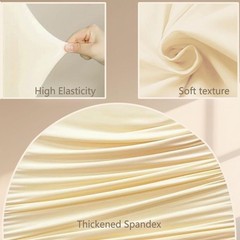 Arch Cover Set 7.2Ft,6Ft,Arch Backdrop Cover Wedding Spandex Fitted round Top Ch