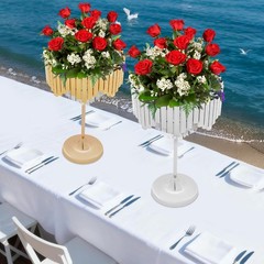 Gold/Silver Flower Stand for Wedding Birthday Party Events,38*68cm Flower Stand