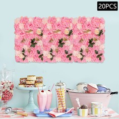 Flower Wall Panel, Artificial Floral Backdrop, Wall Decoration Backdrop