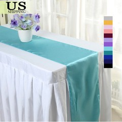 12”×108” Satin Table Runner Wedding Tablecloth Xmas Party Banquet Decoration